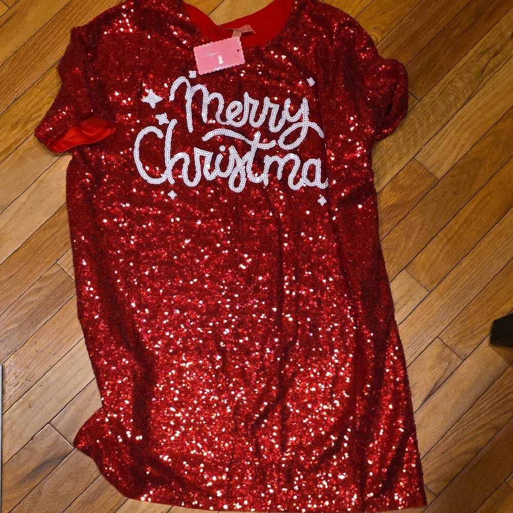 Simply Southern Red Sequin Mini Dress